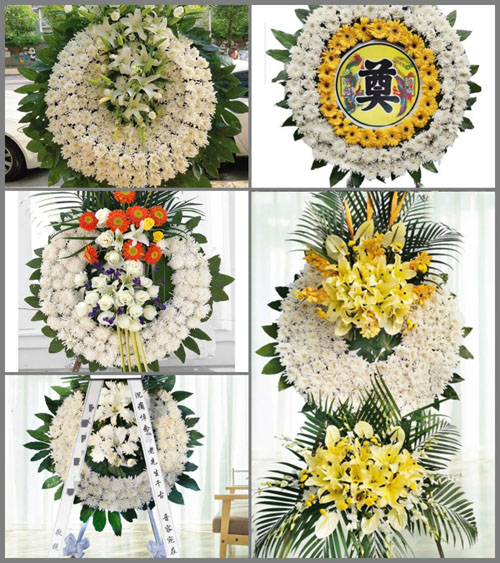 山东青岛平度市店子镇李家坡子村花圈速递